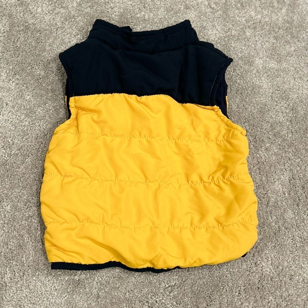 Ben Sherman Yellow and Black Quilted Vest - 2T - Picture 3 of 3